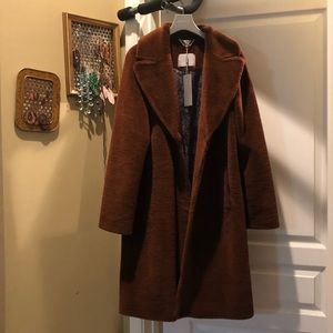 Soia & Kio Rubina coat in auburn